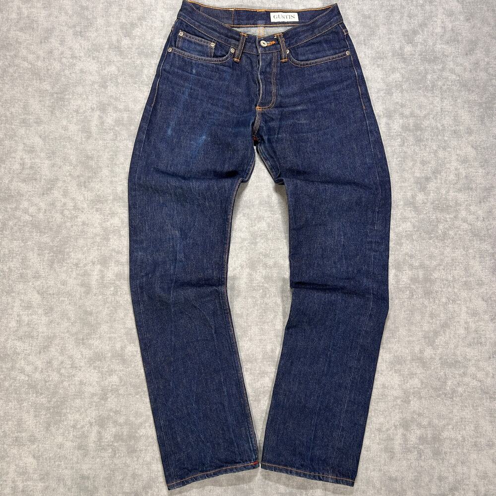 Gustin Selvedge Denim Raw California Straight #7 Regular Classic Wash Mens 28x31